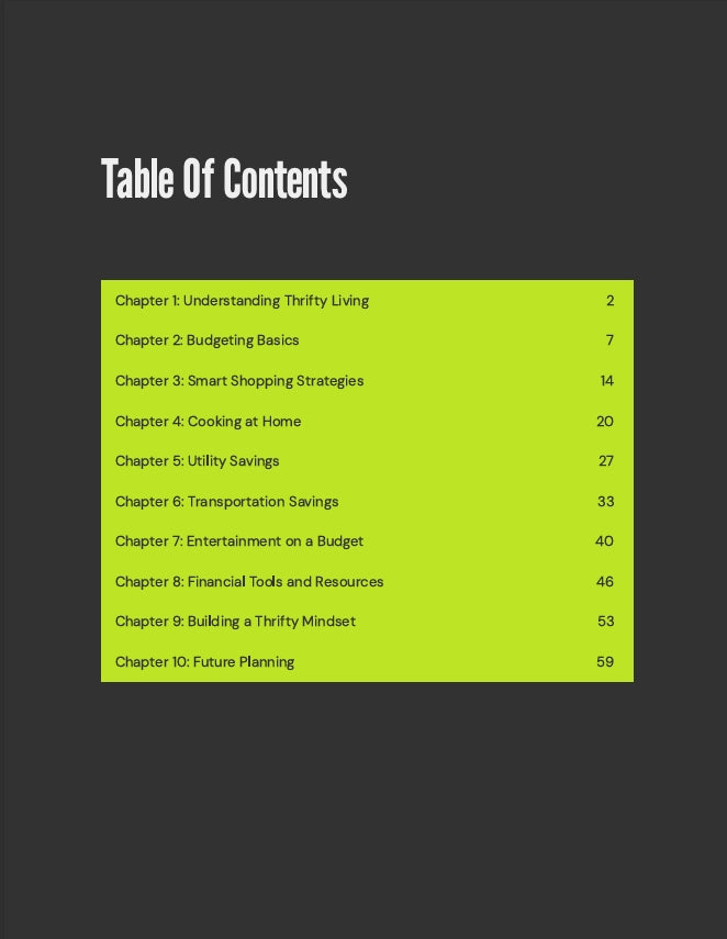 Thrifty Living: Smart  Strategies for Solo Savers